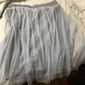 Torrid Midi Skirt with Tulle Overlay